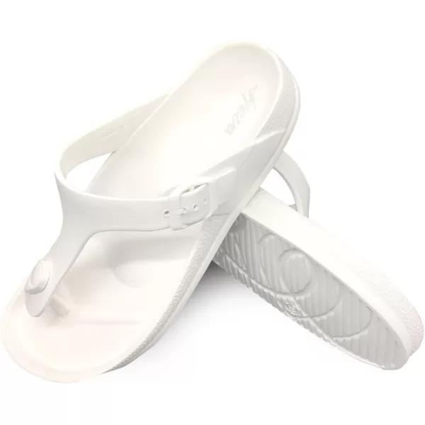 FUNKYMONKEY Men's Comfort Slides Double Buckle Adjustable EVA Flat Sandals