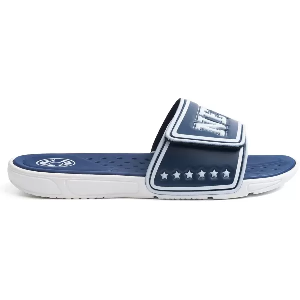 FUNKYMONKEY Men's Slide Sandals with Adjustable Upper and Comfort Quick-Dry Footbed Beach Shower Slippers