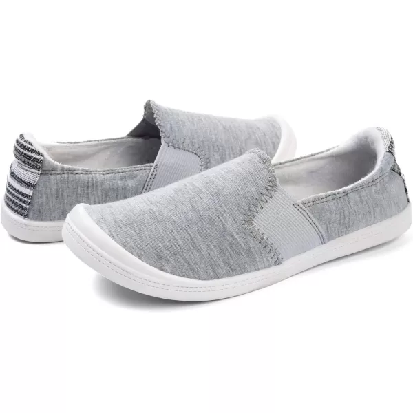 FUNKYMONKEY Shoes for Women, Comfort Low Top Canvas Slip On Sneakers Classic Casual Walking Shoes