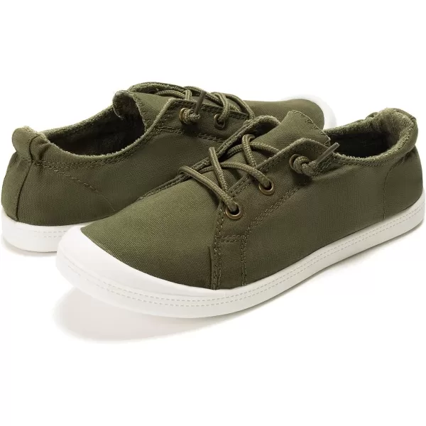 FUNKYMONKEY Shoes for Women, Comfort Low Top Canvas Slip On Sneakers Classic Casual Walking Shoes