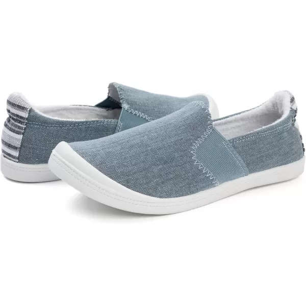 FUNKYMONKEY Shoes for Women, Comfort Low Top Canvas Slip On Sneakers Classic Casual Walking Shoes