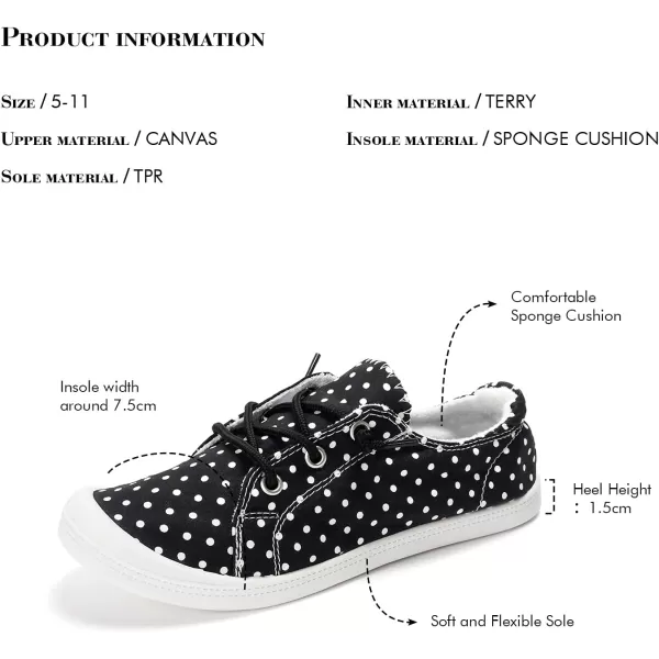 FUNKYMONKEY Shoes for Women, Comfort Low Top Canvas Slip On Sneakers Classic Casual Walking Shoes