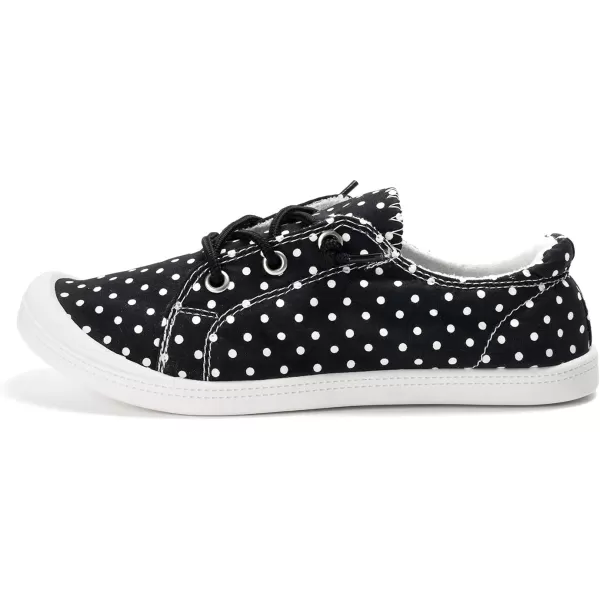 FUNKYMONKEY Shoes for Women, Comfort Low Top Canvas Slip On Sneakers Classic Casual Walking Shoes