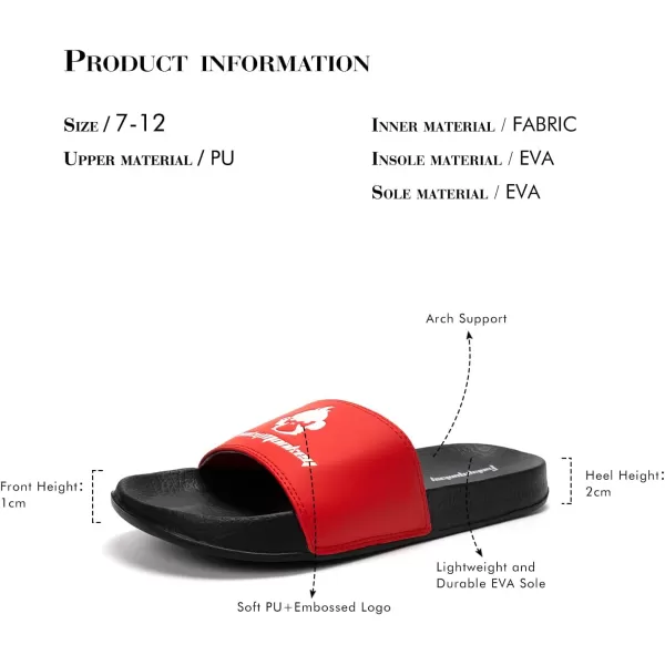 FUNKYMONKEY Slides for Men, Indoor &amp; Outdoor Comfort Casual Sandals