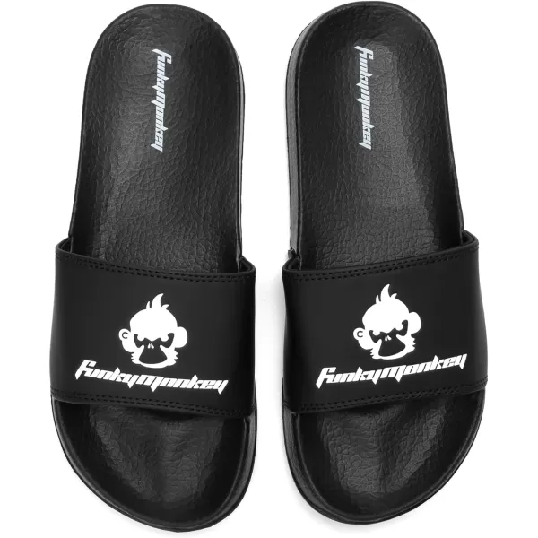 FUNKYMONKEY Slides for Men, Indoor &amp; Outdoor Comfort Casual Sandals