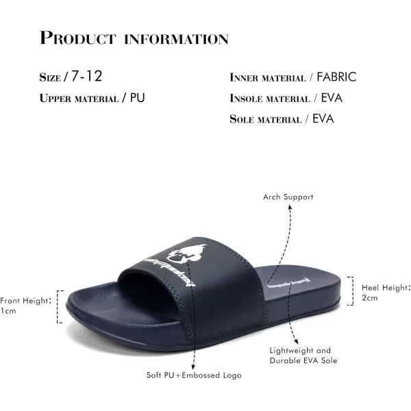 FUNKYMONKEY Slides for Men, Indoor &amp; Outdoor Comfort Casual Sandals
