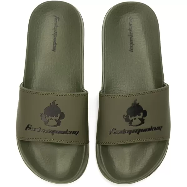 FUNKYMONKEY Slides for Men, Indoor &amp; Outdoor Comfort Casual Sandals