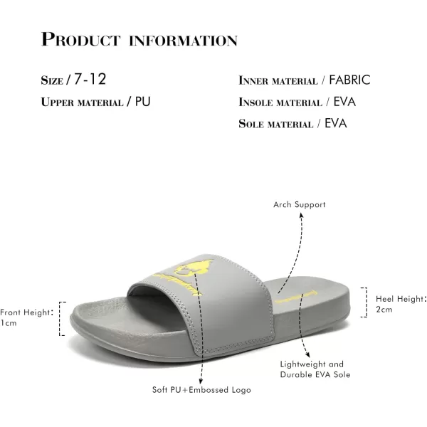 FUNKYMONKEY Slides for Men, Indoor &amp; Outdoor Comfort Casual Sandals