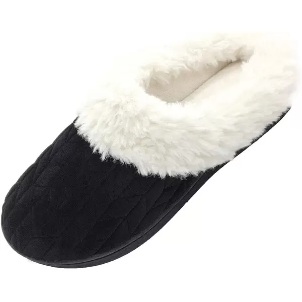 FUNKYMONKEY Slippers for Women Comfy Faux Fur Memory Foam Home Shoes