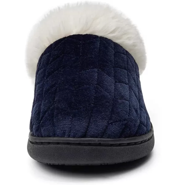 FUNKYMONKEY Slippers for Women Comfy Faux Fur Memory Foam Home Shoes