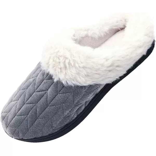 FUNKYMONKEY Slippers for Women Comfy Faux Fur Memory Foam Home Shoes