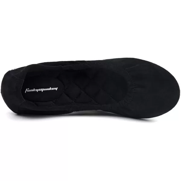 FUNKYMONKEY Women's Ballet Flats Soft Round Toe Comfortable Shoes
