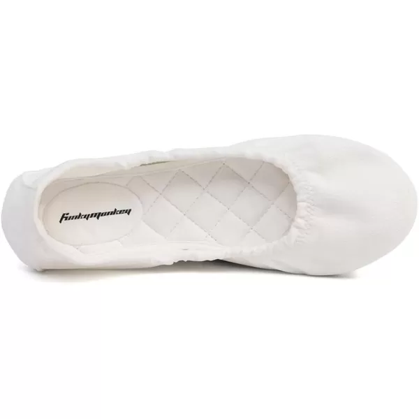 FUNKYMONKEY Women's Ballet Flats Soft Round Toe Comfortable Shoes