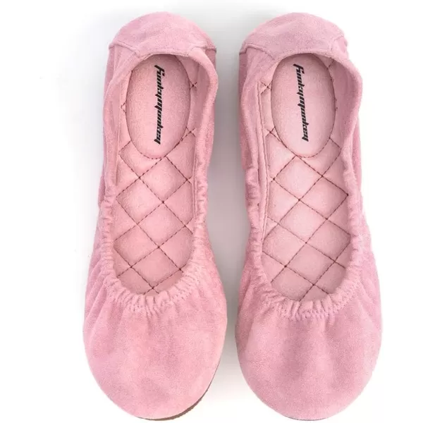 FUNKYMONKEY Women's Ballet Flats Soft Round Toe Comfortable Shoes