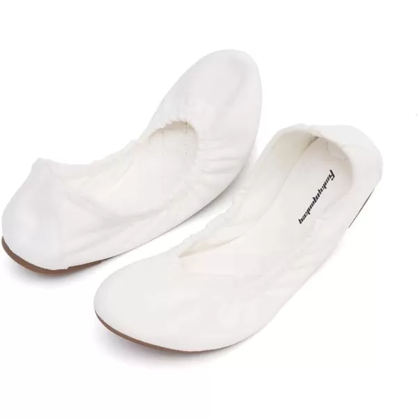 FUNKYMONKEY Women's Ballet Flats Soft Round Toe Comfortable Shoes
