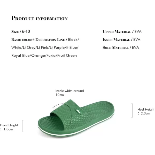 FUNKYMONKEY Womens Bathroom Shower Slippers Indoor Home Beach Non Slip Sandal