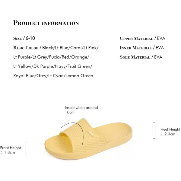 FUNKYMONKEY Womens Bathroom Shower Slippers Indoor Home Beach Non Slip Sandal