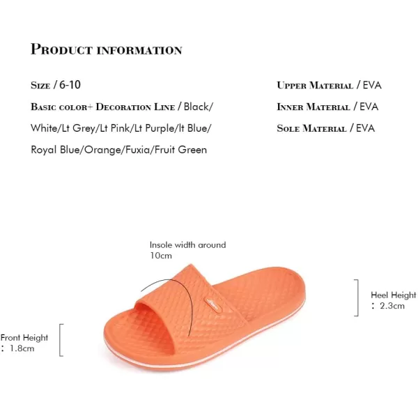 FUNKYMONKEY Womens Bathroom Shower Slippers Indoor Home Beach Non Slip Sandal
