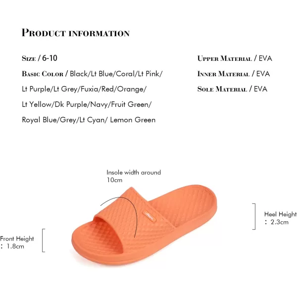 FUNKYMONKEY Womens Bathroom Shower Slippers Indoor Home Beach Non Slip Sandal