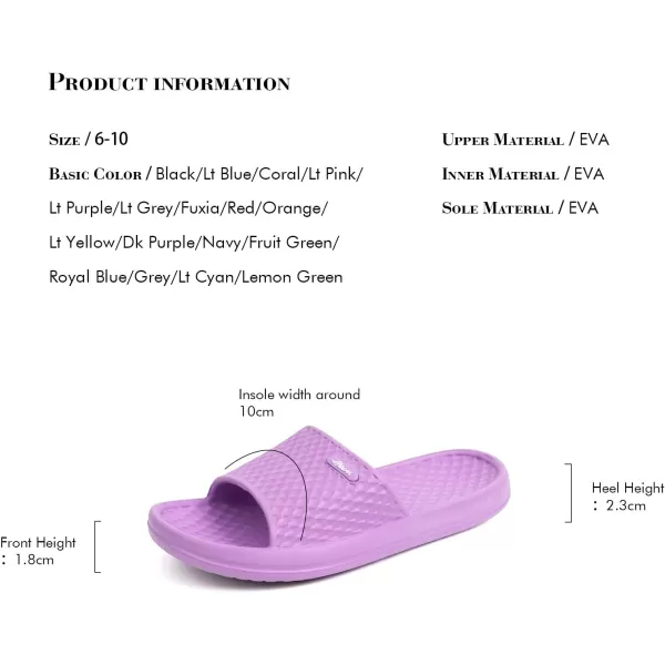 FUNKYMONKEY Womens Bathroom Shower Slippers Indoor Home Beach Non Slip Sandal