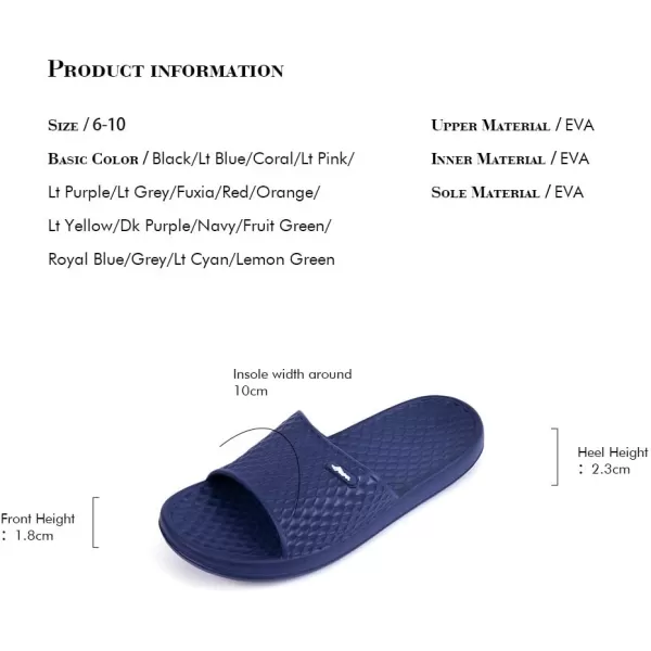 FUNKYMONKEY Womens Bathroom Shower Slippers Indoor Home Beach Non Slip Sandal
