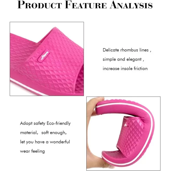 FUNKYMONKEY Womens Bathroom Shower Slippers Indoor Home Beach Non Slip Sandal