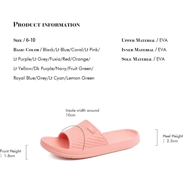 FUNKYMONKEY Womens Bathroom Shower Slippers Indoor Home Beach Non Slip Sandal