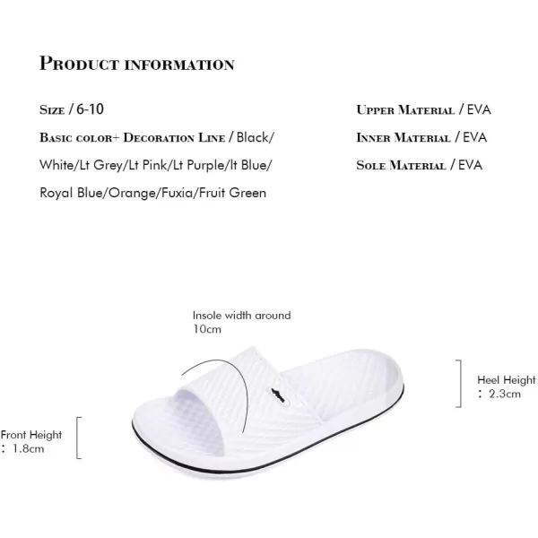 FUNKYMONKEY Womens Bathroom Shower Slippers Indoor Home Beach Non Slip Sandal