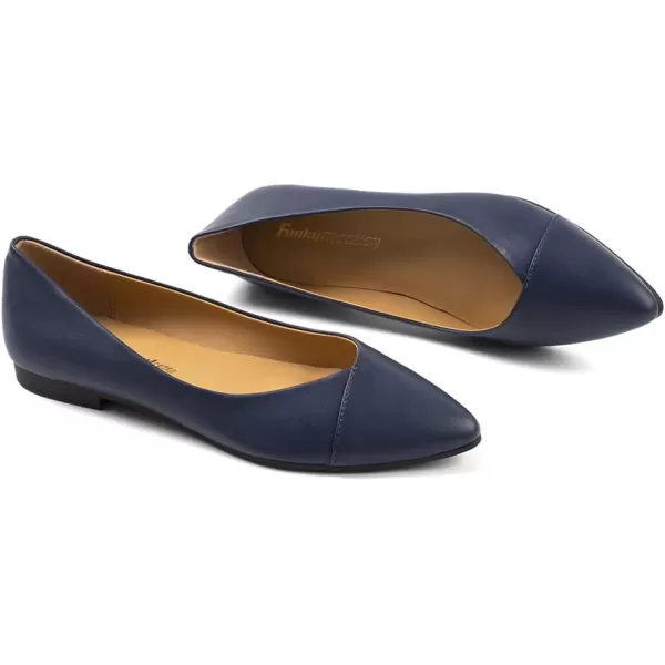 FUNKYMONKEY Women's Classic Ballet Flats Casual Comfort Slip On Flats Shoes