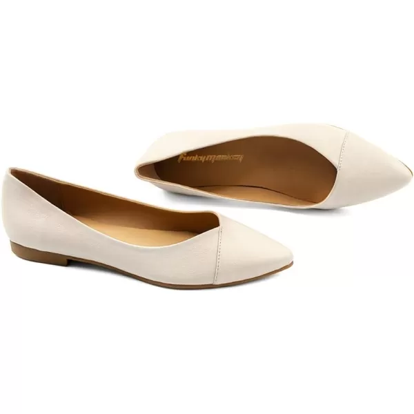 FUNKYMONKEY Women's Classic Ballet Flats Casual Comfort Slip On Flats Shoes