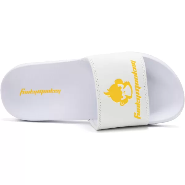 FUNKYMONKEY Women's Slide Sandals Slip-on Comfort Casual Sandals for Indoor &amp; Outdoor