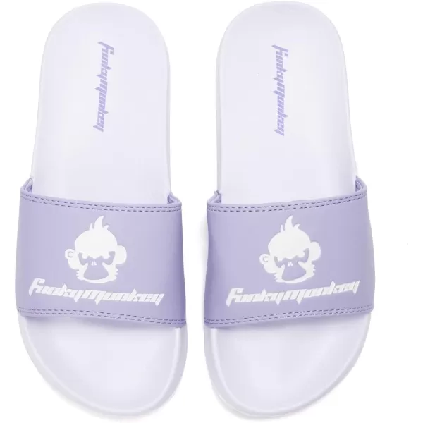 FUNKYMONKEY Women's Slide Sandals Slip-on Comfort Casual Sandals for Indoor &amp; Outdoor