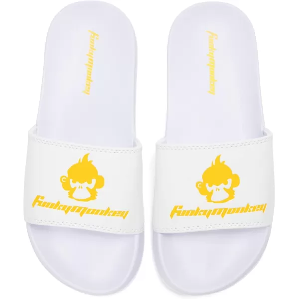 FUNKYMONKEY Women's Slide Sandals Slip-on Comfort Casual Sandals for Indoor &amp; Outdoor