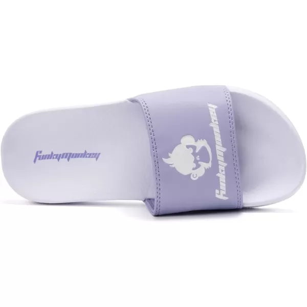 FUNKYMONKEY Women's Slide Sandals Slip-on Comfort Casual Sandals for Indoor &amp; Outdoor