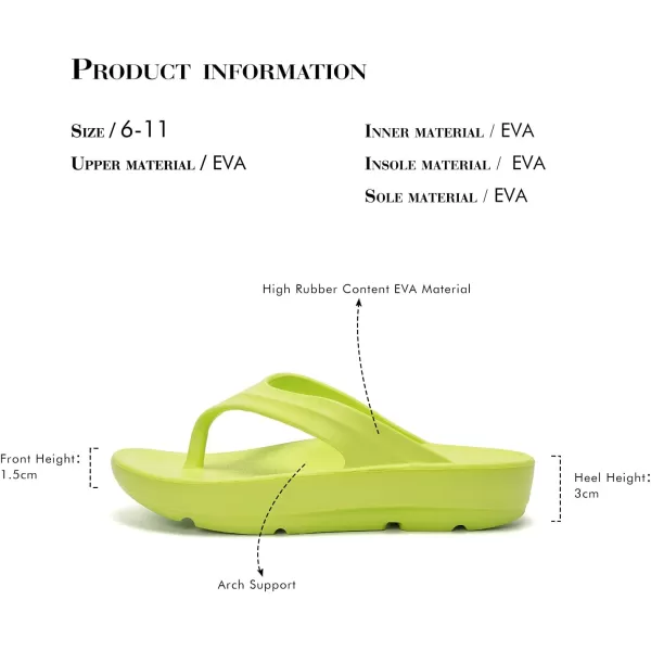 FUNKYMONKEY Women's Thong Flip Flop Ultra Soft Arch Support Sandals