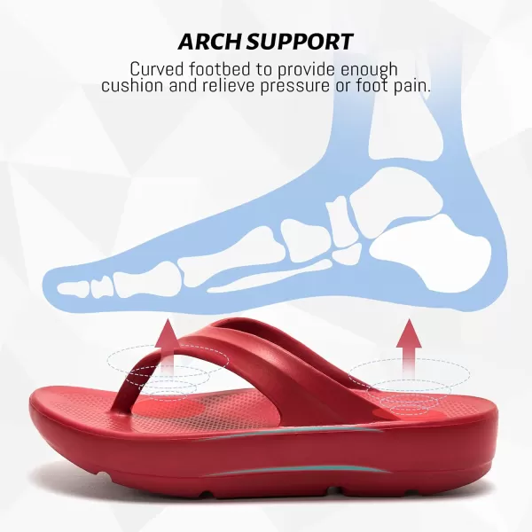 FUNKYMONKEY Women's Thong Flip Flop Ultra Soft Arch Support Sandals)