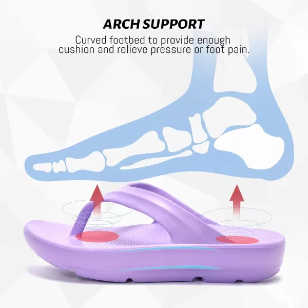 FUNKYMONKEY Women's Thong Flip Flop Ultra Soft Arch Support Sandals
