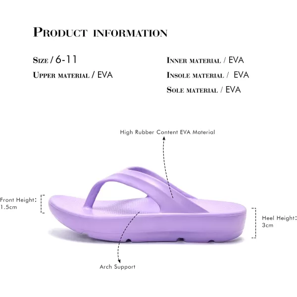 FUNKYMONKEY Women's Thong Flip Flop Ultra Soft Arch Support Sandals
