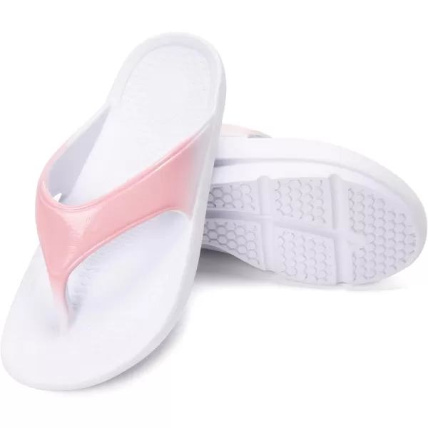 FUNKYMONKEY Women's Thong Flip Flop Ultra Soft Arch Support Sandals