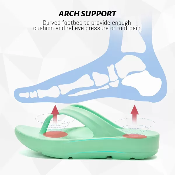 FUNKYMONKEY Women's Thong Flip Flop Ultra Soft Arch Support Sandals