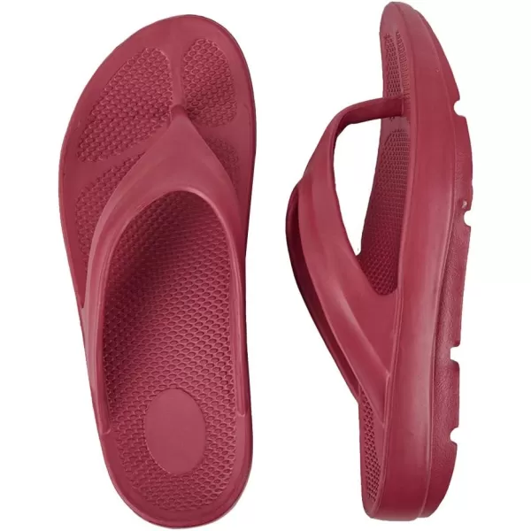 FUNKYMONKEY Women's Thong Flip Flop Ultra Soft Arch Support Sandals