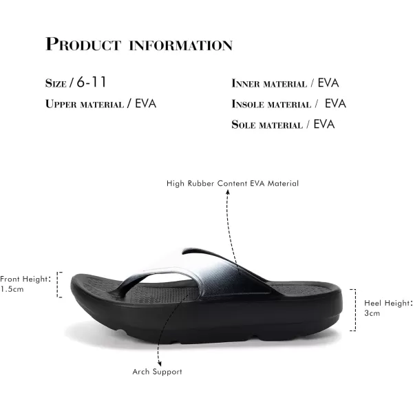 FUNKYMONKEY Women's Thong Flip Flop Ultra Soft Arch Support Sandals