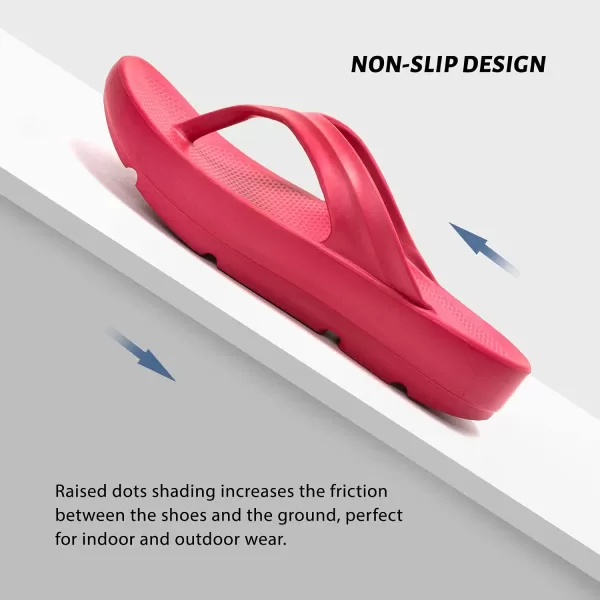 FUNKYMONKEY Women's Thong Flip Flop Ultra Soft Arch Support Sandals
