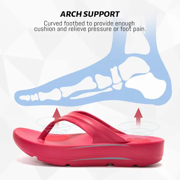 FUNKYMONKEY Women's Thong Flip Flop Ultra Soft Arch Support Sandals