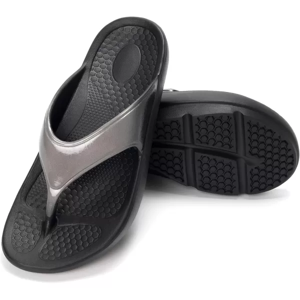 FUNKYMONKEY Women's Thong Flip Flop Ultra Soft Arch Support Sandals