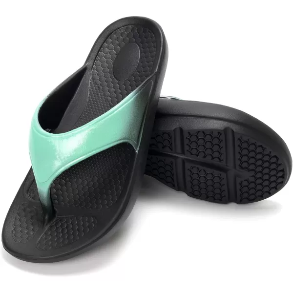 FUNKYMONKEY Women's Thong Flip Flop Ultra Soft Arch Support Sandals