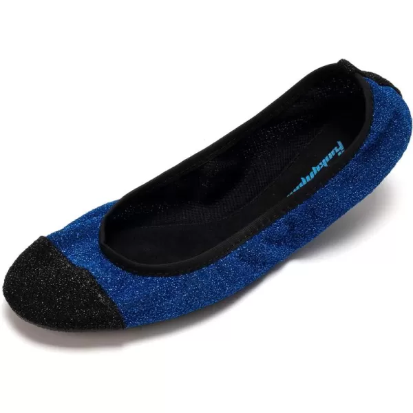 FUNKYMONKEY Foldable Ballet Flats for Women's, Comfortable Portable Travel Roll Up Walking Shoes