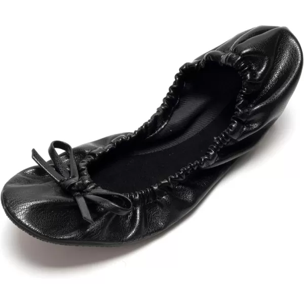 FUNKYMONKEY Foldable Ballet Flats for Women's, Comfortable Portable Travel Roll Up Walking Shoes