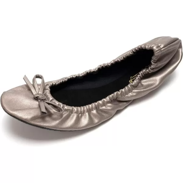 FUNKYMONKEY Foldable Ballet Flats for Women's, Comfortable Portable Travel Roll Up Walking Shoes