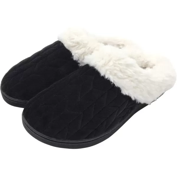 FUNKYMONKEY Slippers for Women Comfy Faux Fur Memory Foam Home Shoes